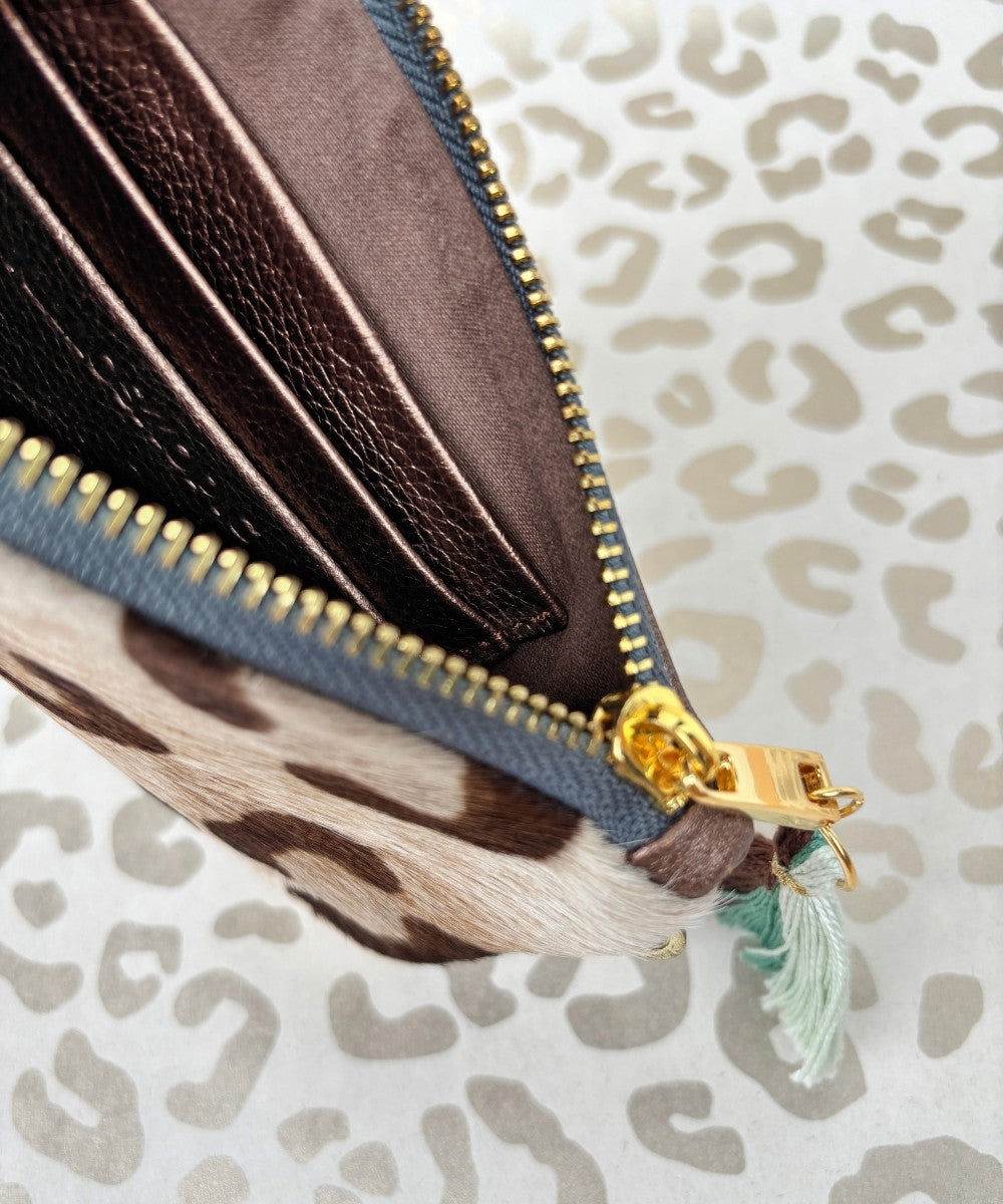 BILLETERA LEOPARD BRONZE