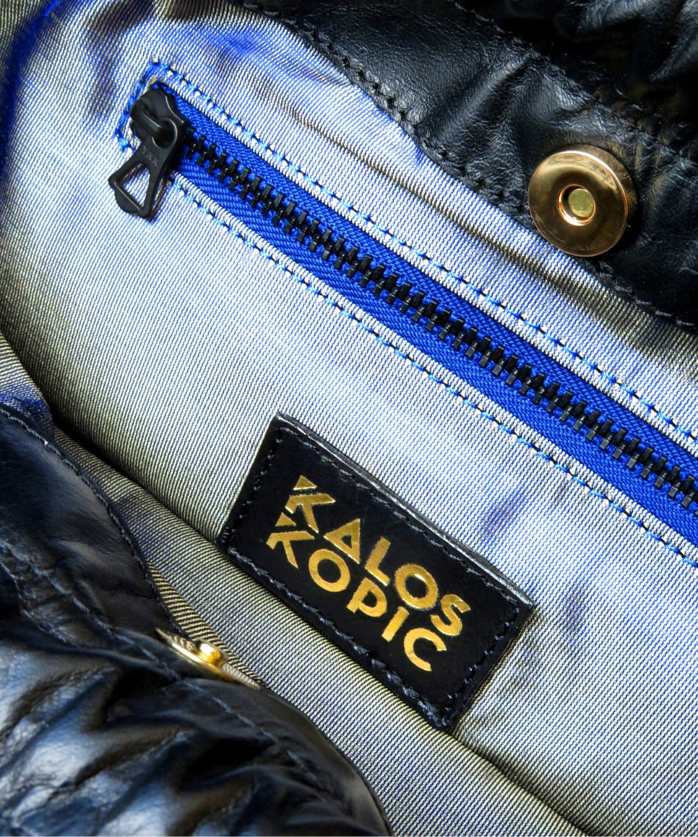 BLACK NEON RUFFLE BAG