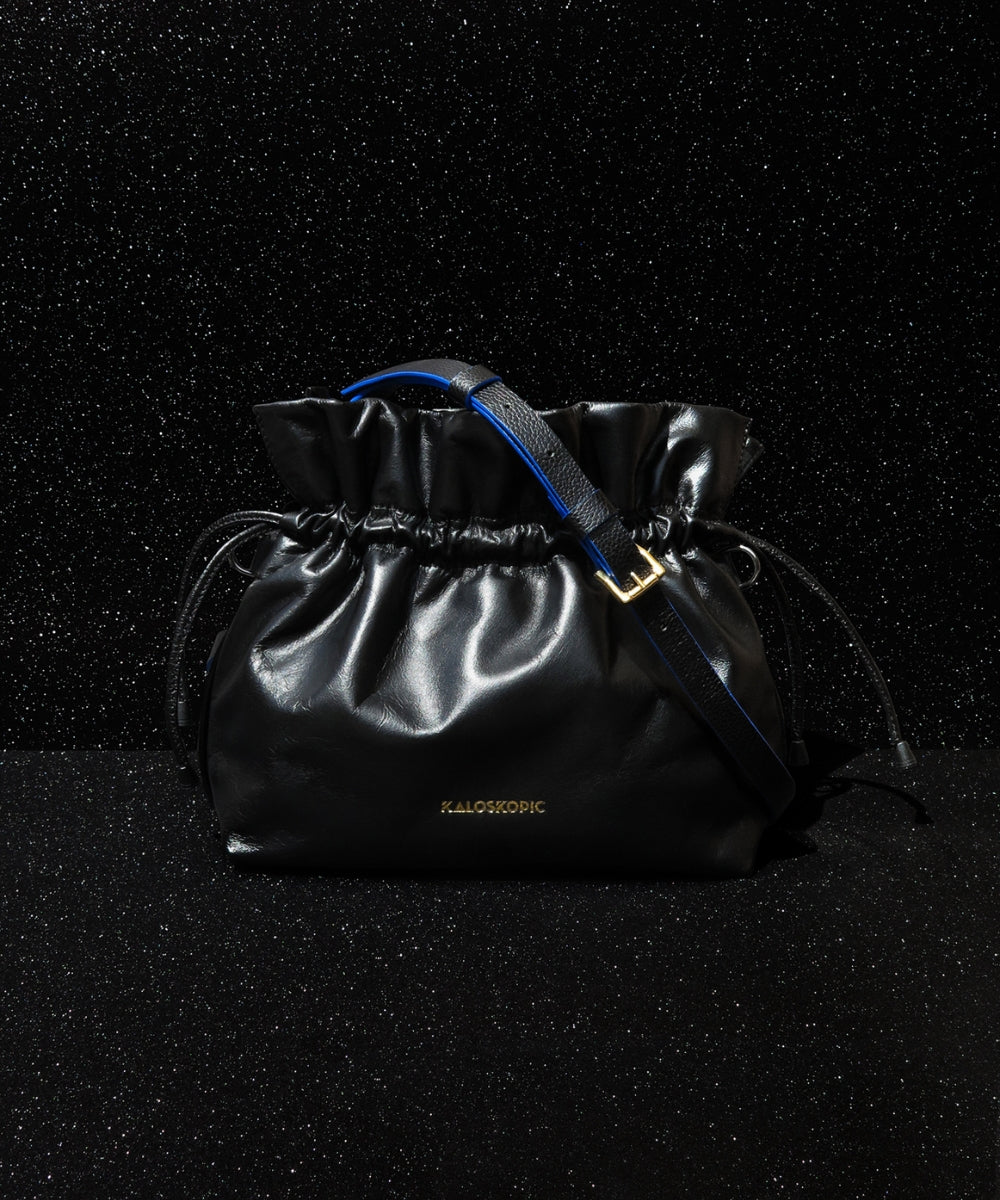 BLACK NEON RUFFLE BAG