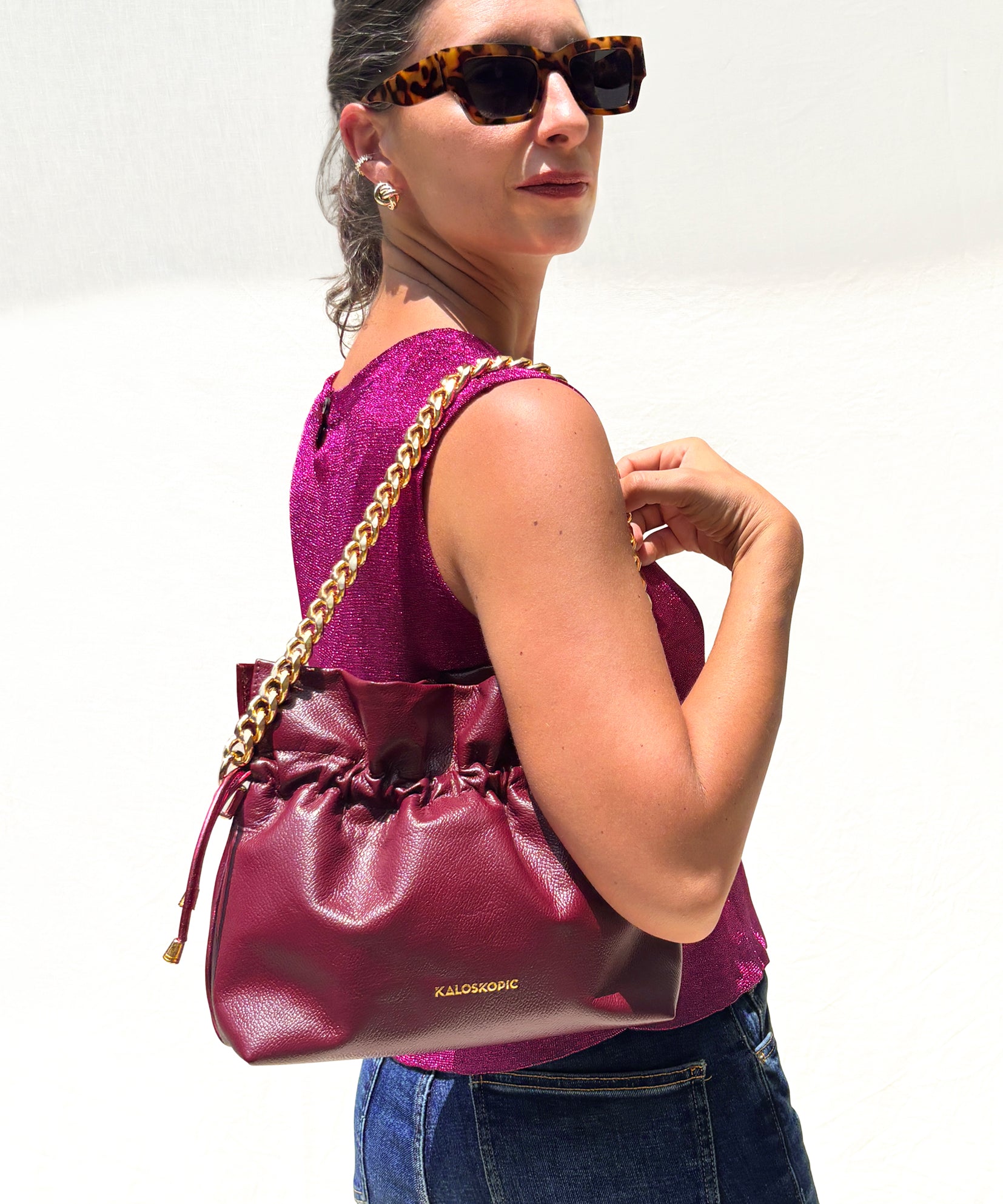 CHERRY RUFFLE BAG