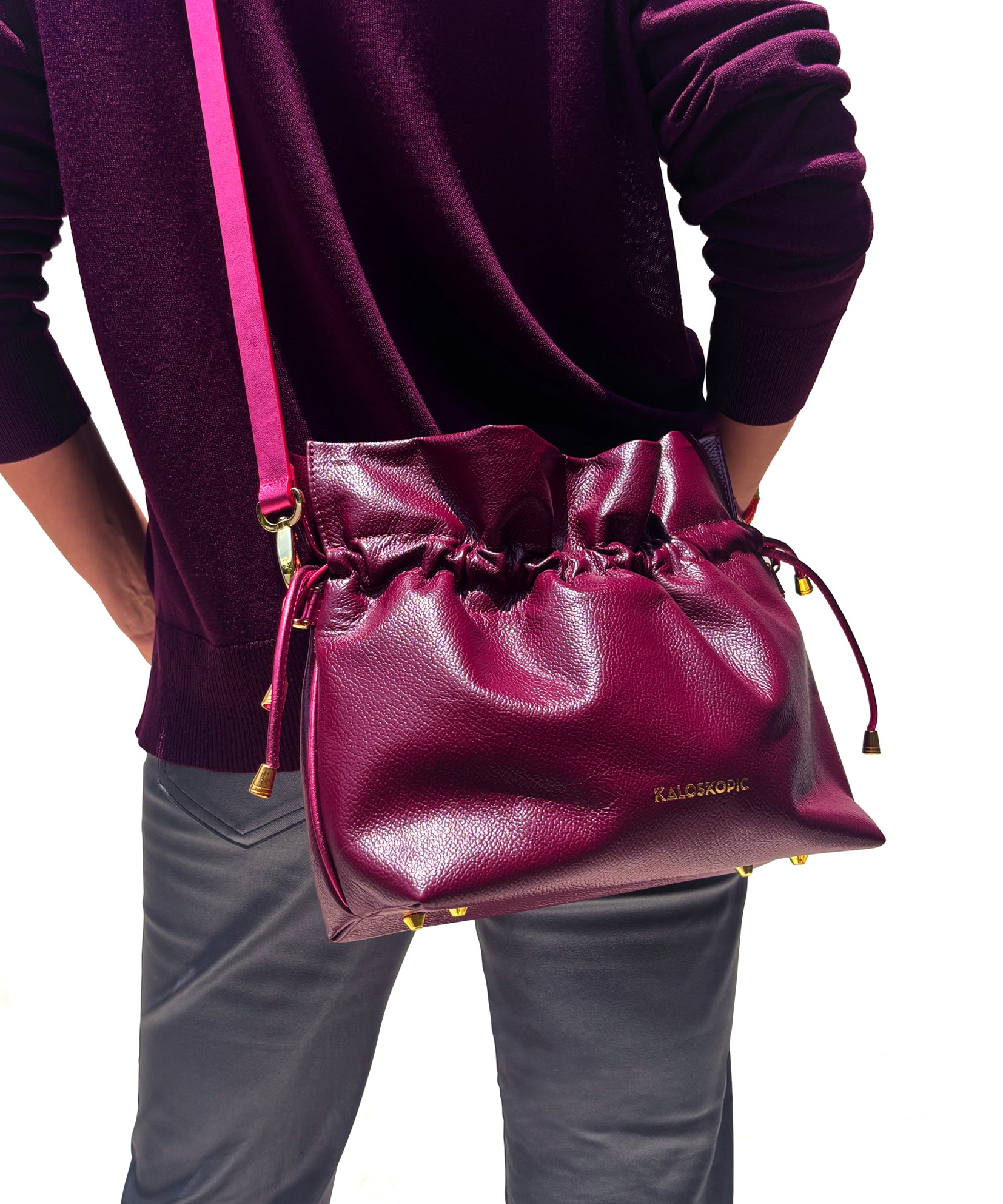 CHERRY RUFFLE BAG