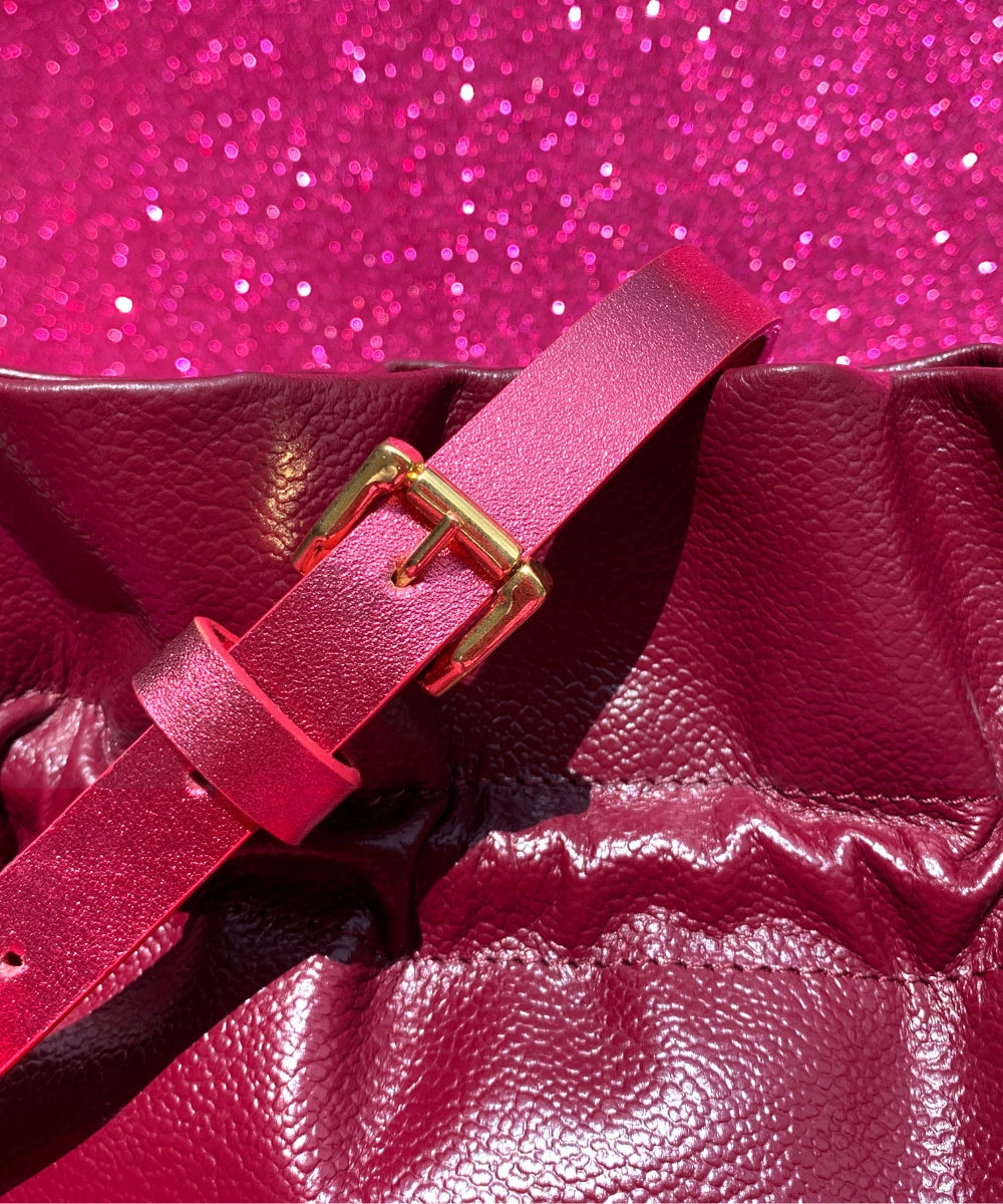 CHERRY RUFFLE BAG