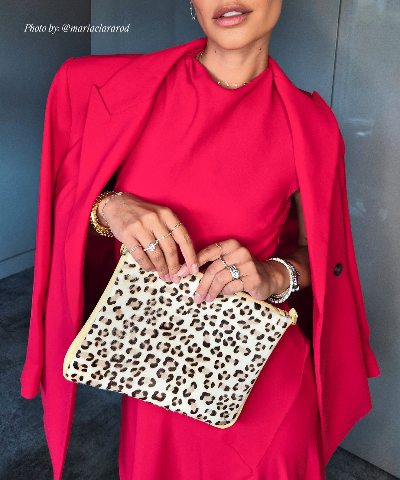 CROSSBODY LEOPARD BUTTER YELLOW EN CUERO Y PELO ANIMAL PRINT