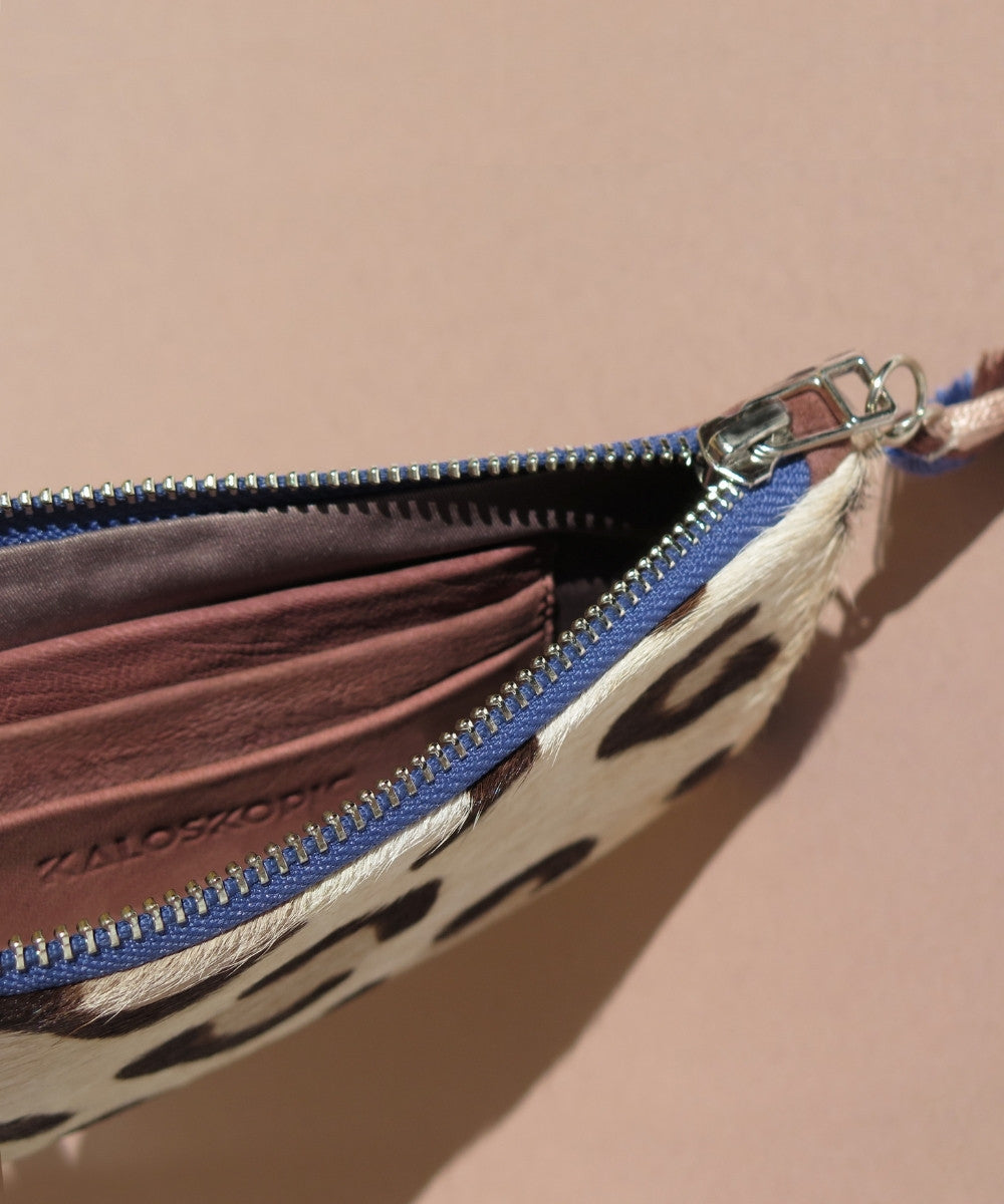 BILLETERA LEOPARD SILVER BLUE