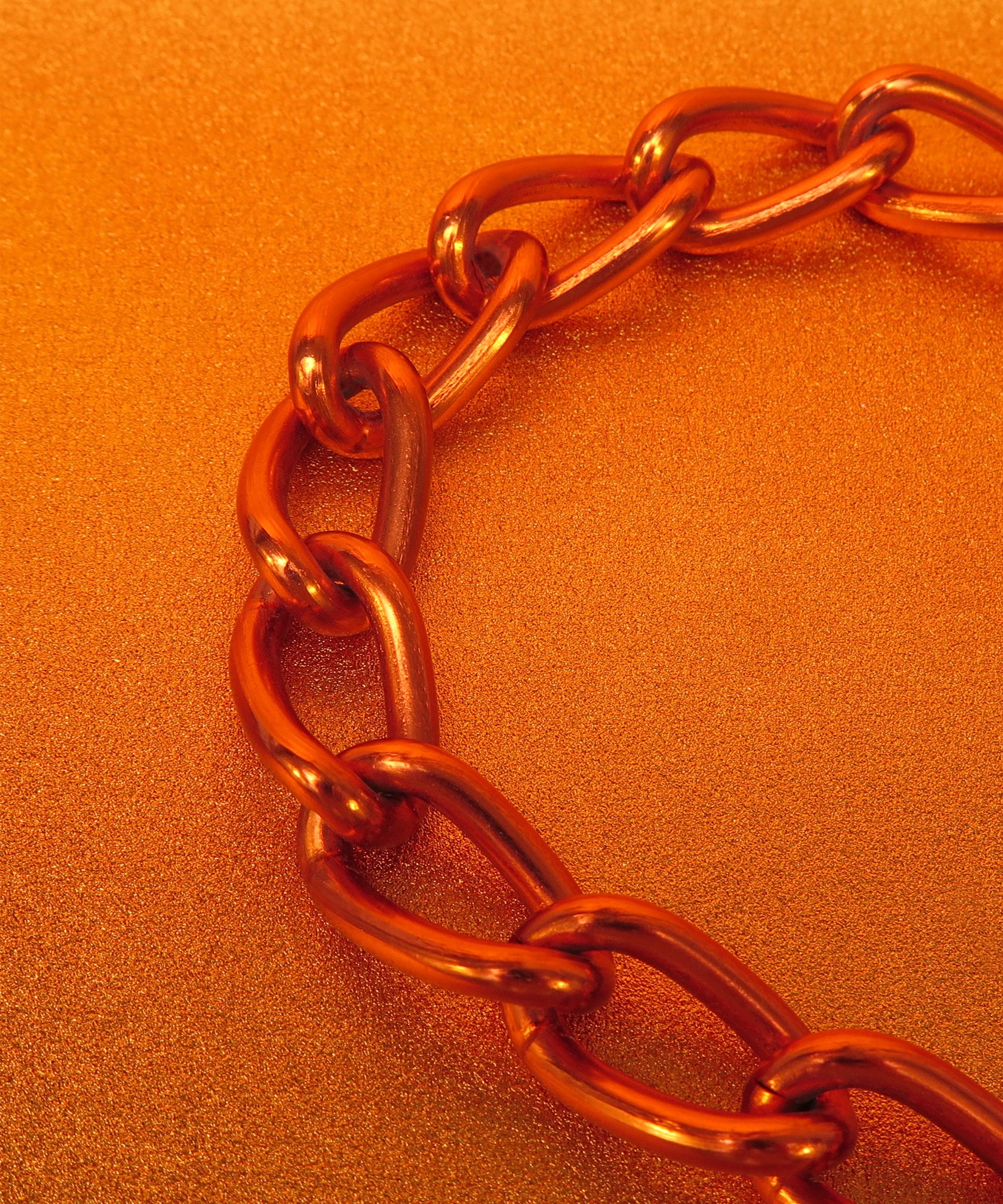 METALLIC ORANGE CHAIN