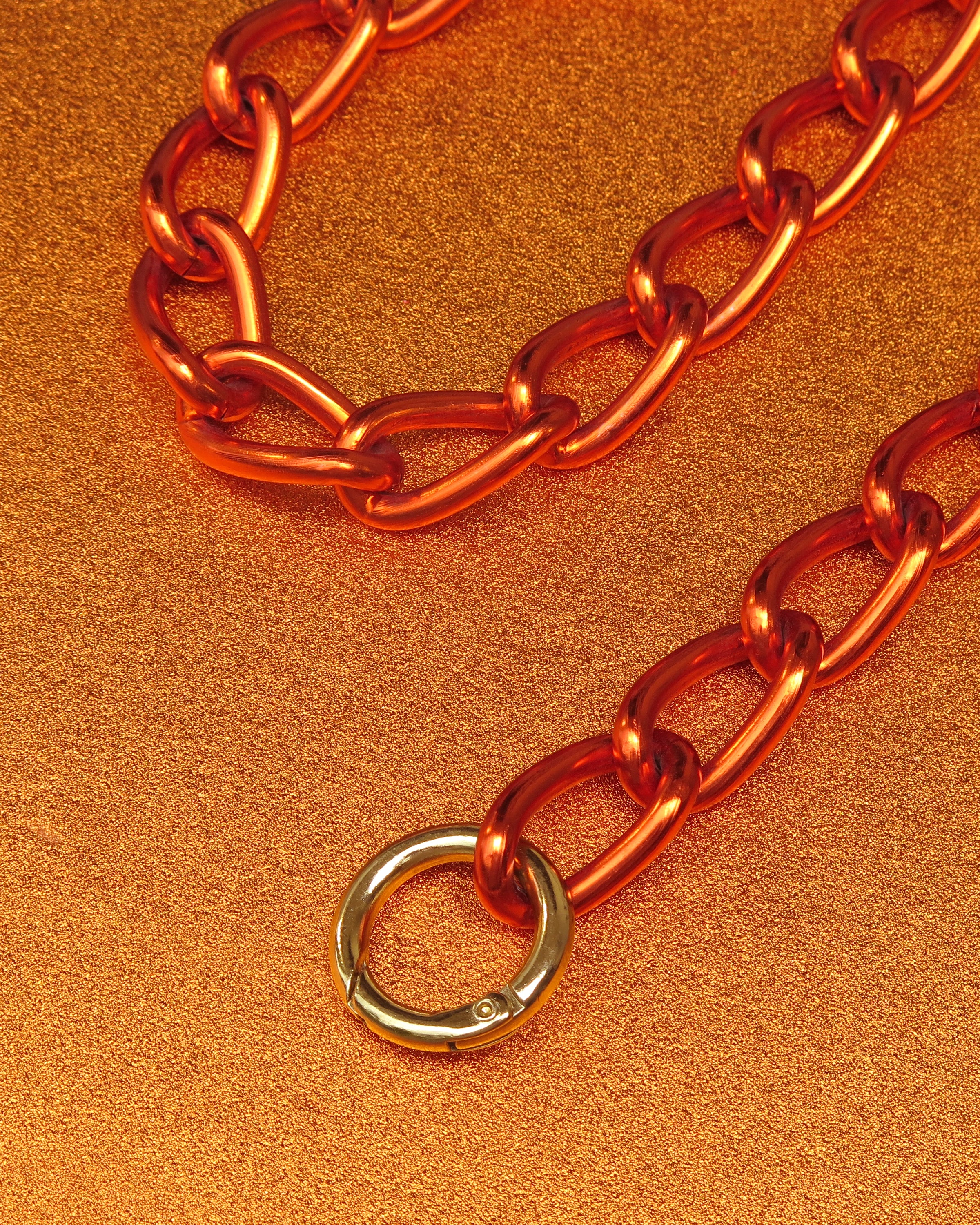 METALLIC ORANGE CHAIN