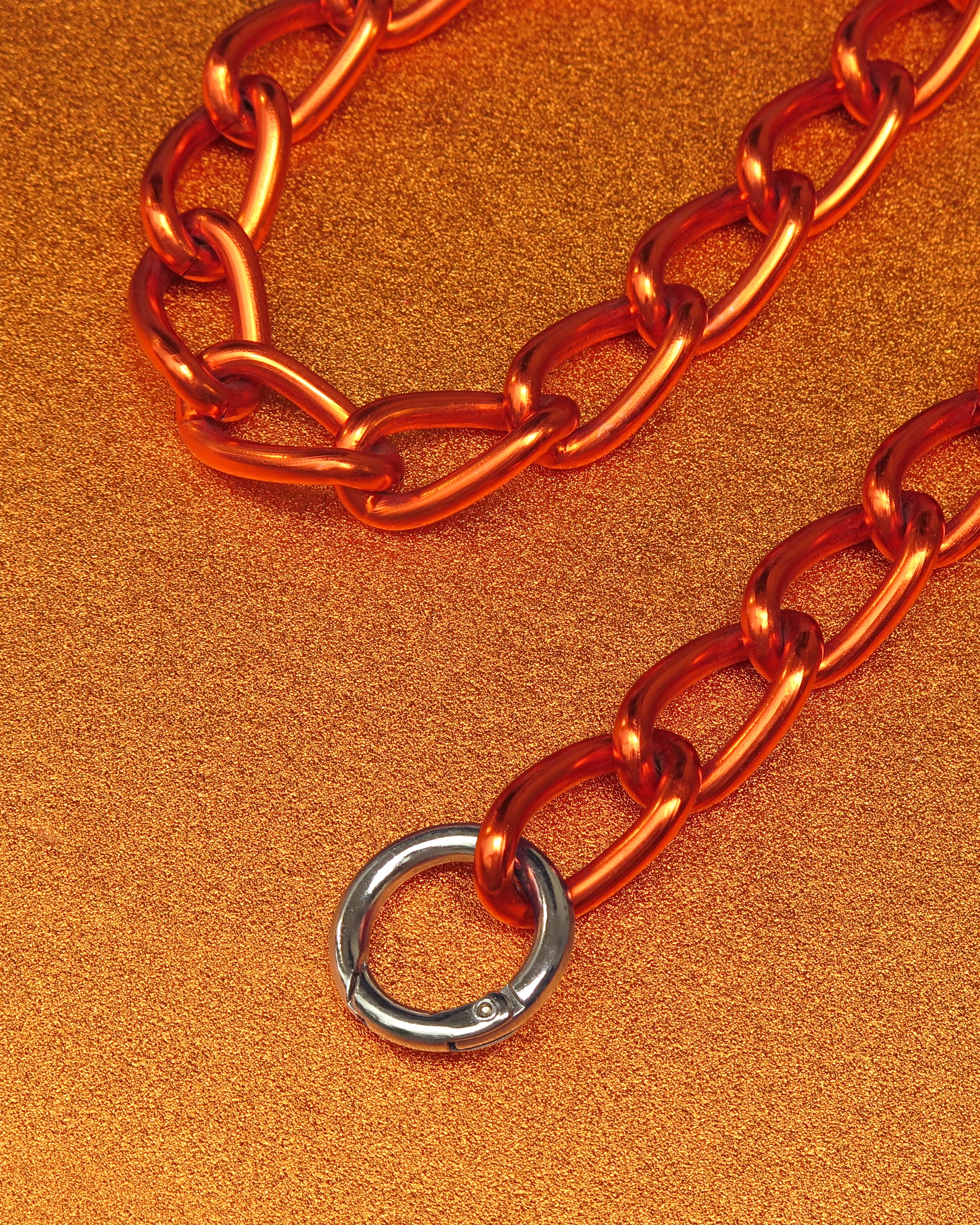 METALLIC ORANGE CHAIN
