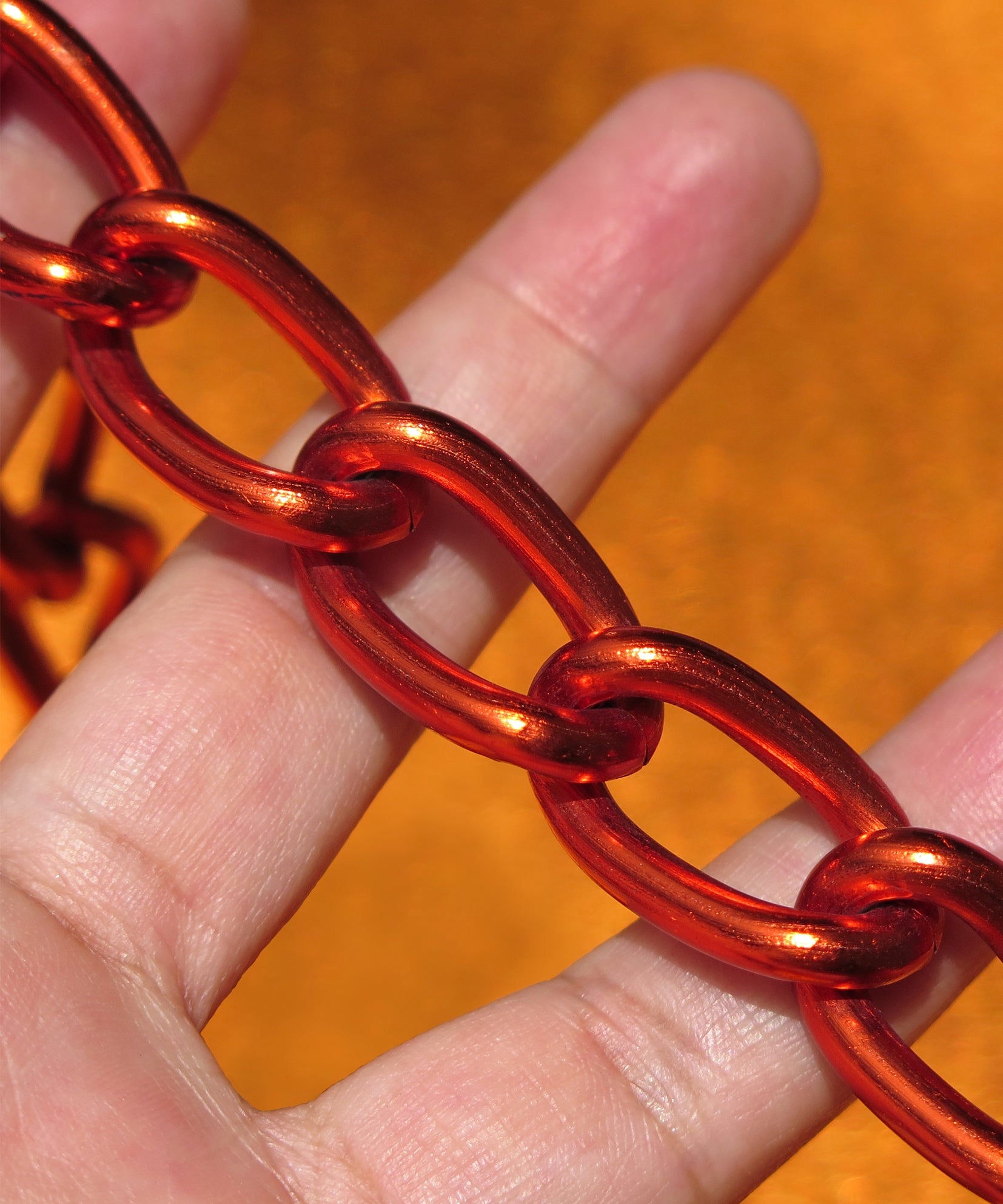 METALIC ORANGE CHAIN