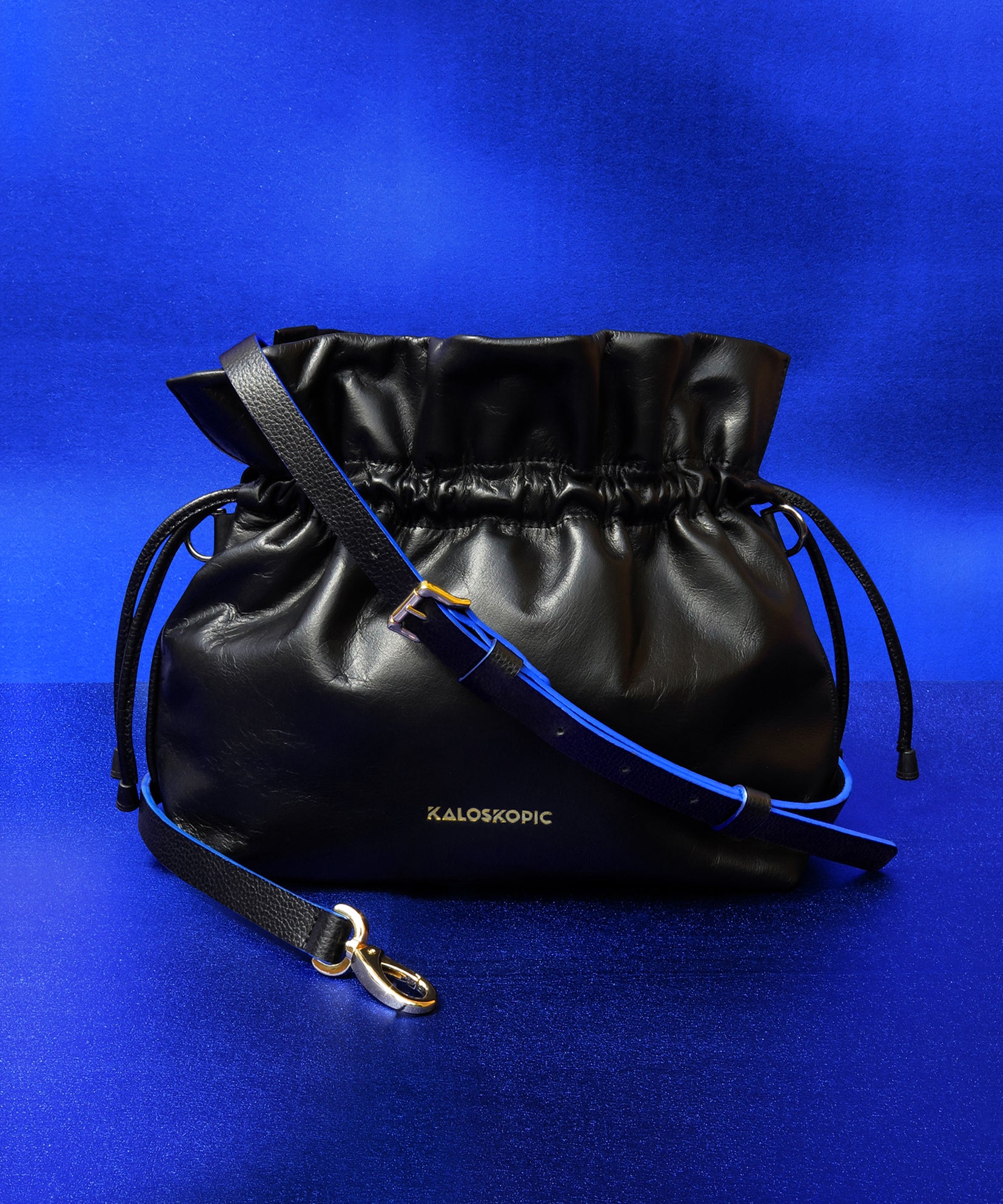 BLACK NEON RUFFLE BAG