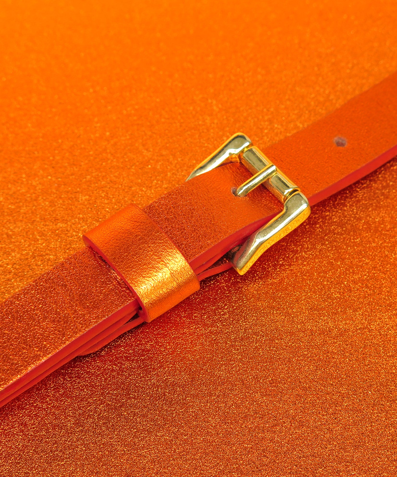 METALIC ORANGE STRAP