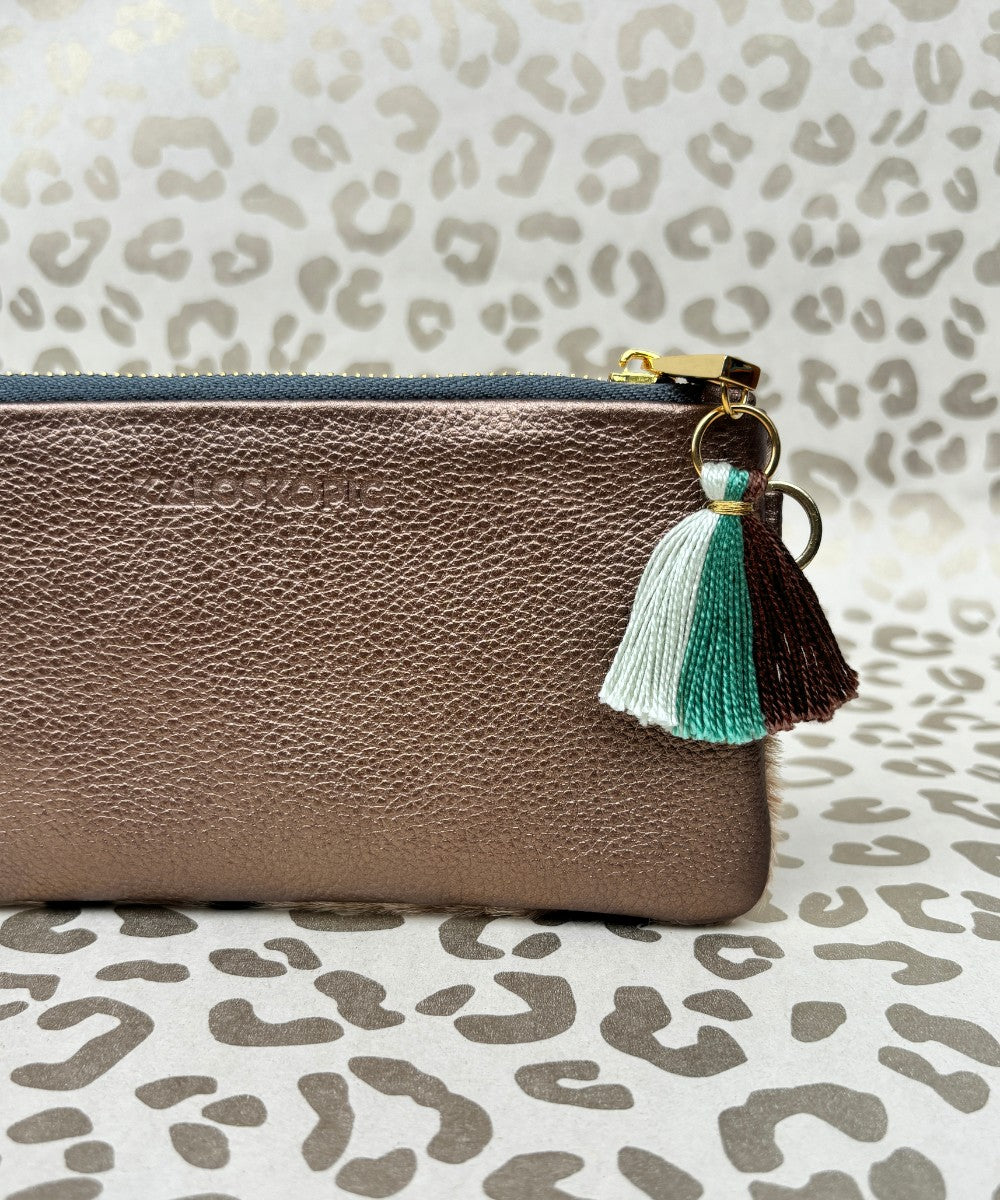 BILLETERA LEOPARD BRONZE