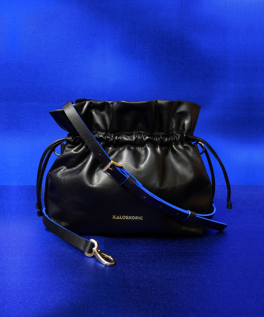 BLACK NEON RUFFLE BAG