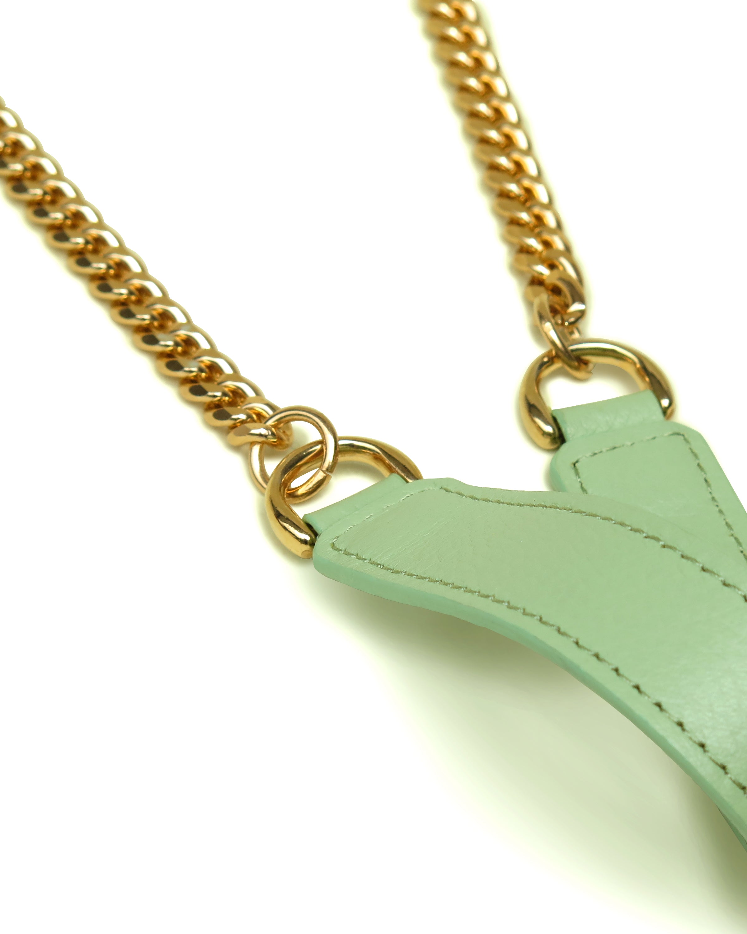 CHAIN MATTE GOLD/GREEN APPLE