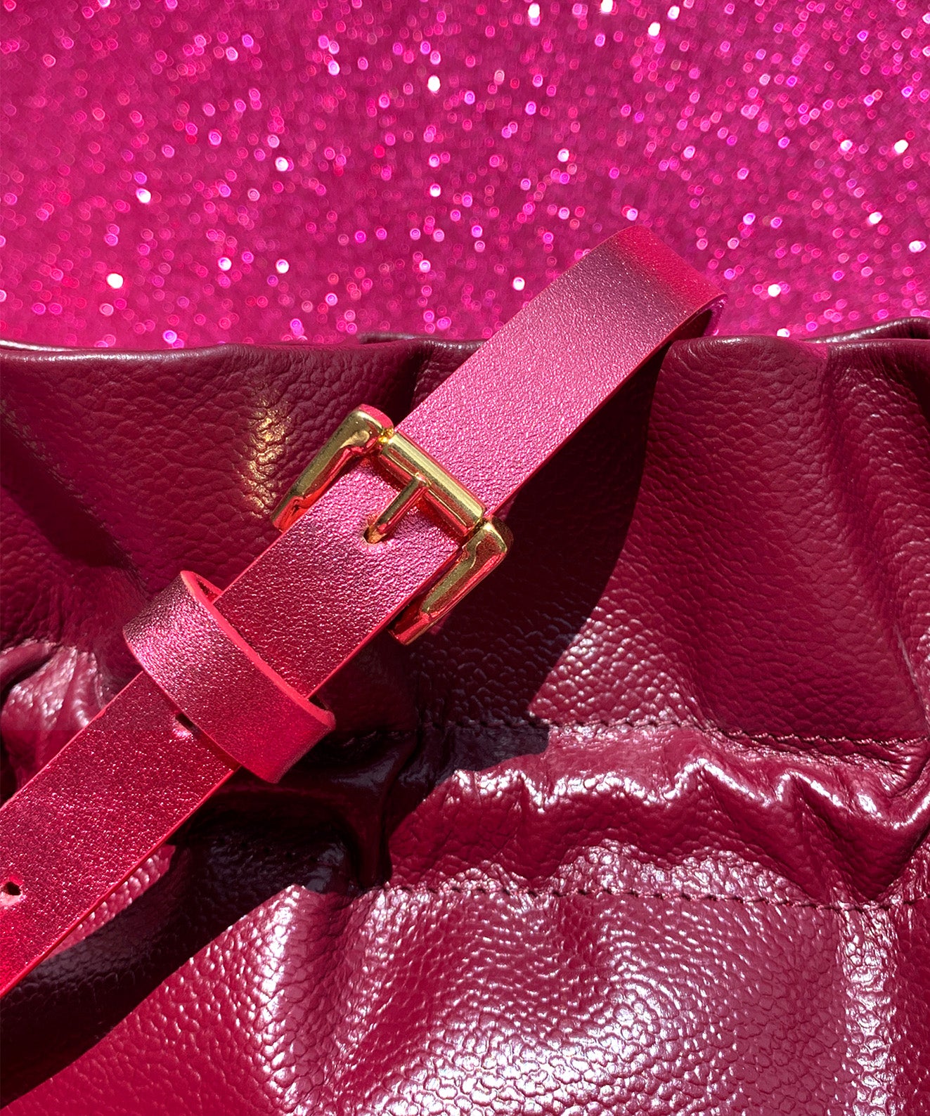 CHERRY RUFFLE BAG 