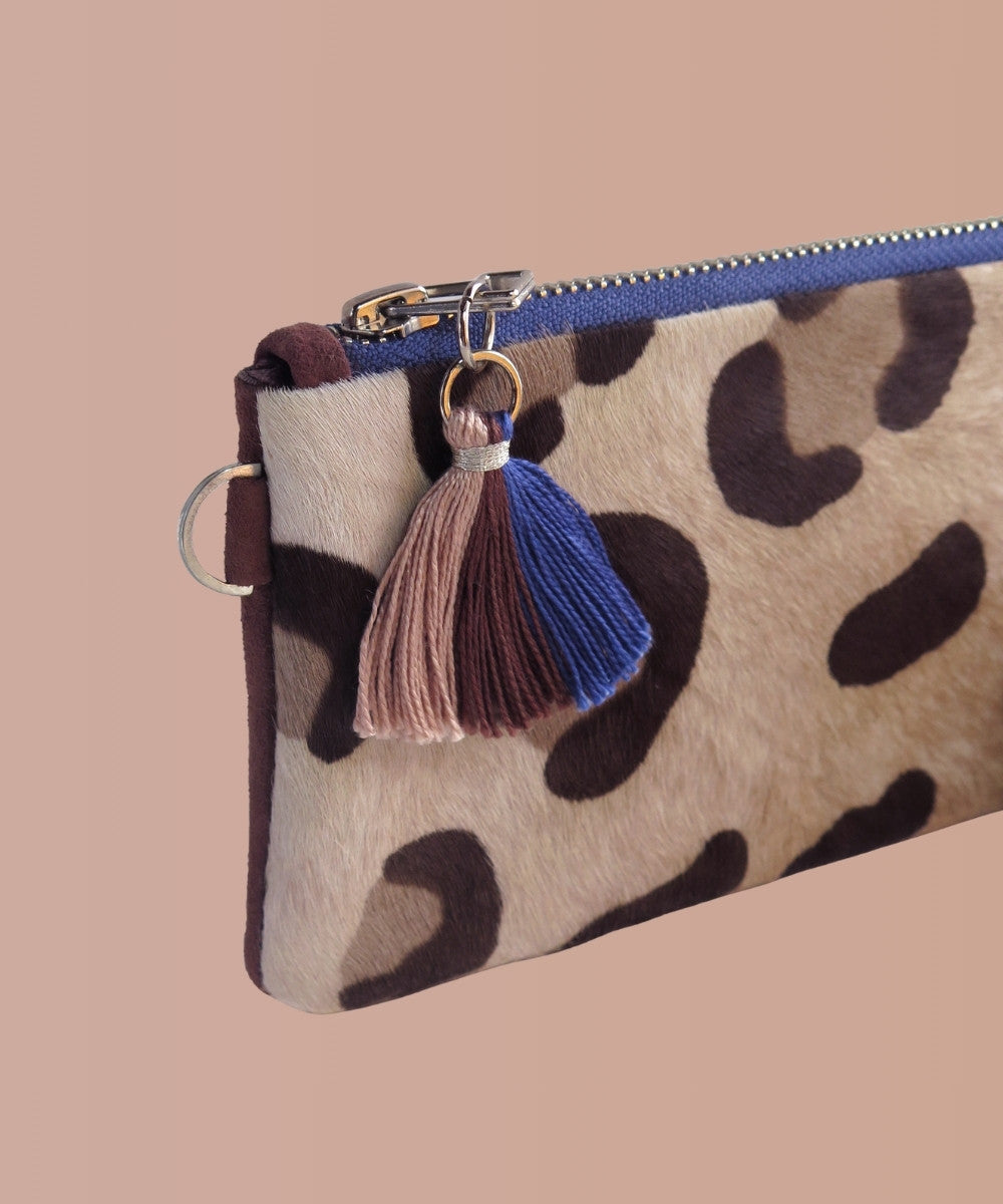 BILLETERA LEOPARD SILVER BLUE
