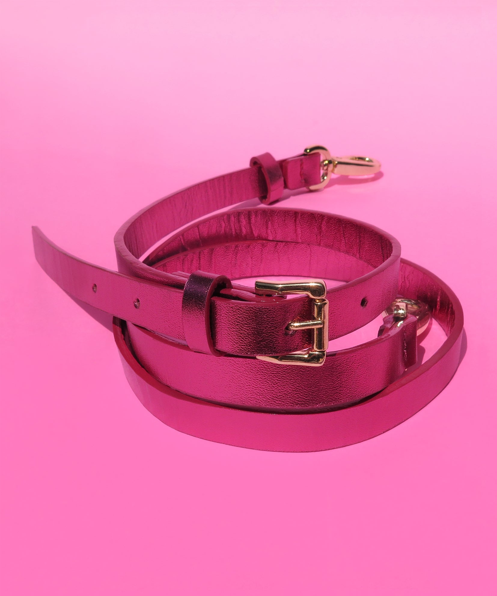 METALIC PINK STRAP