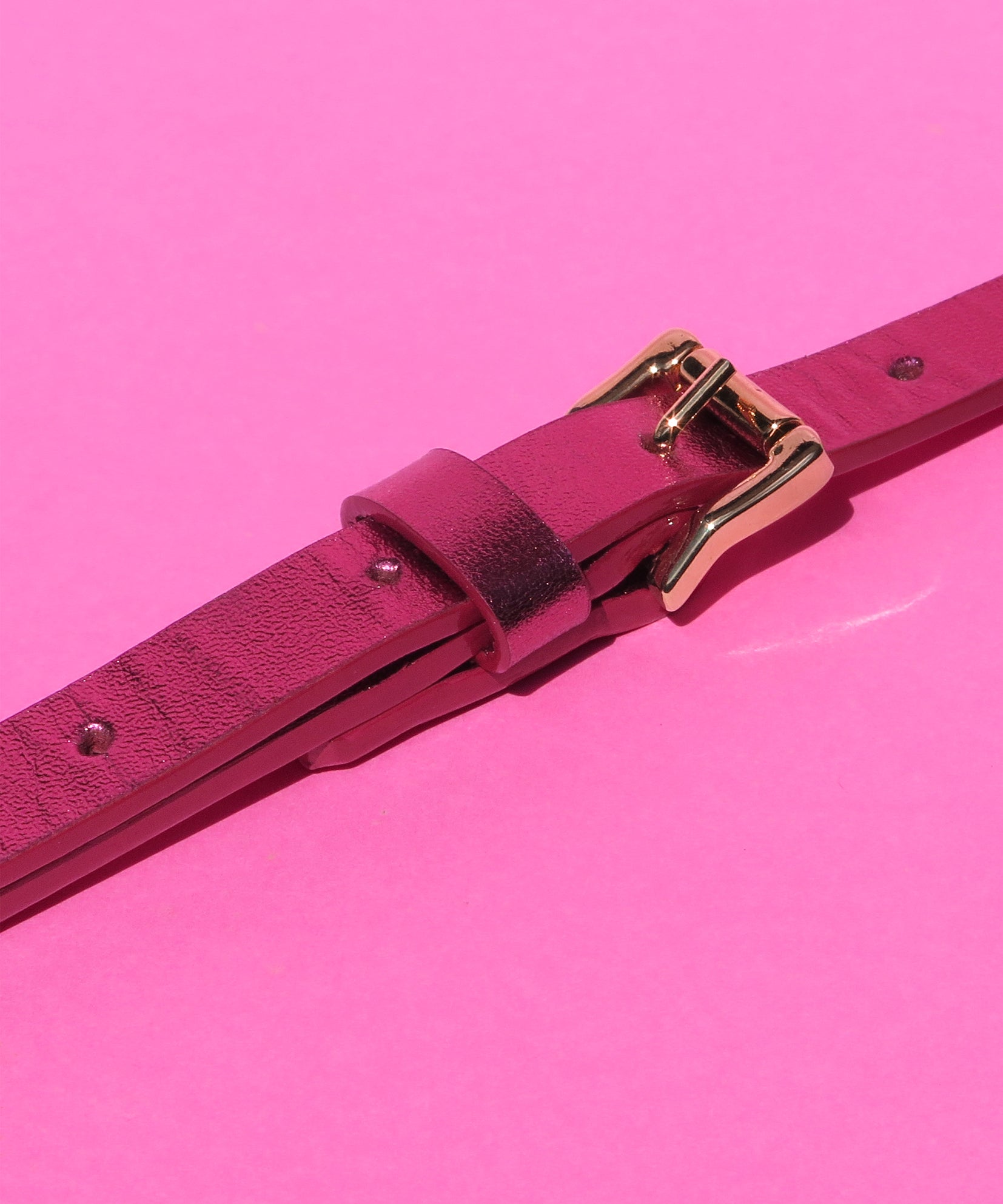 METALIC PINK STRAP