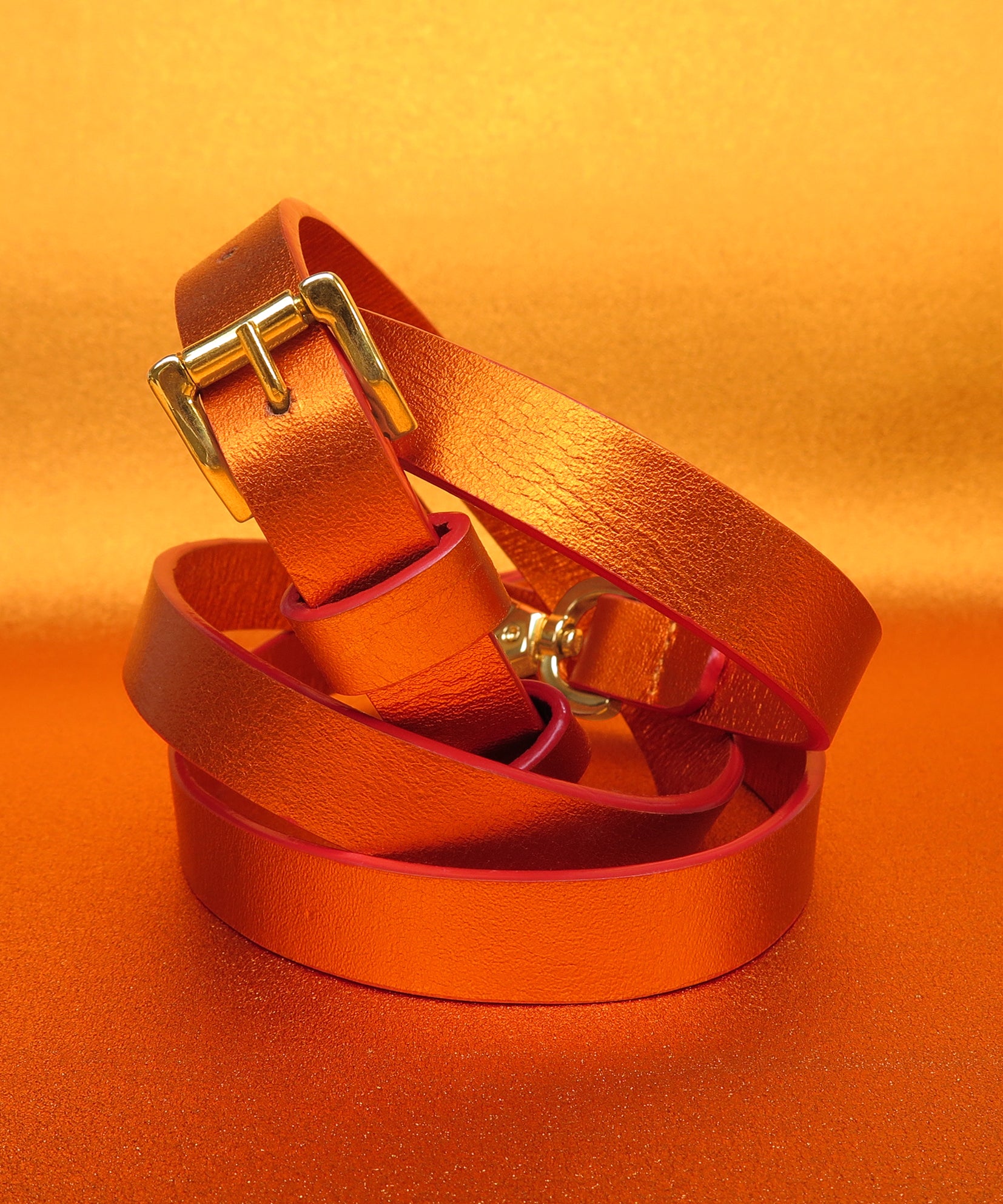 METALIC ORANGE STRAP