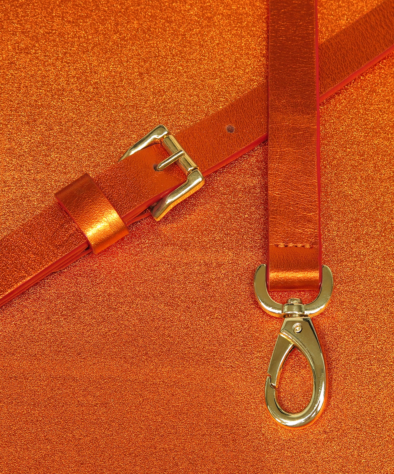 METALIC ORANGE STRAP