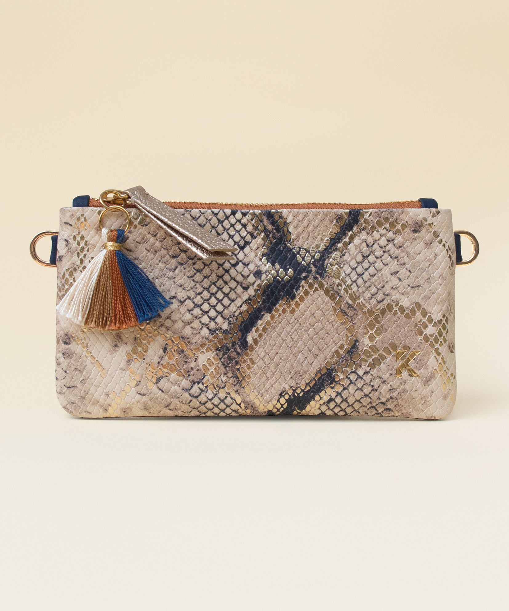 BILLETERA PYTHON GOLD BLUE