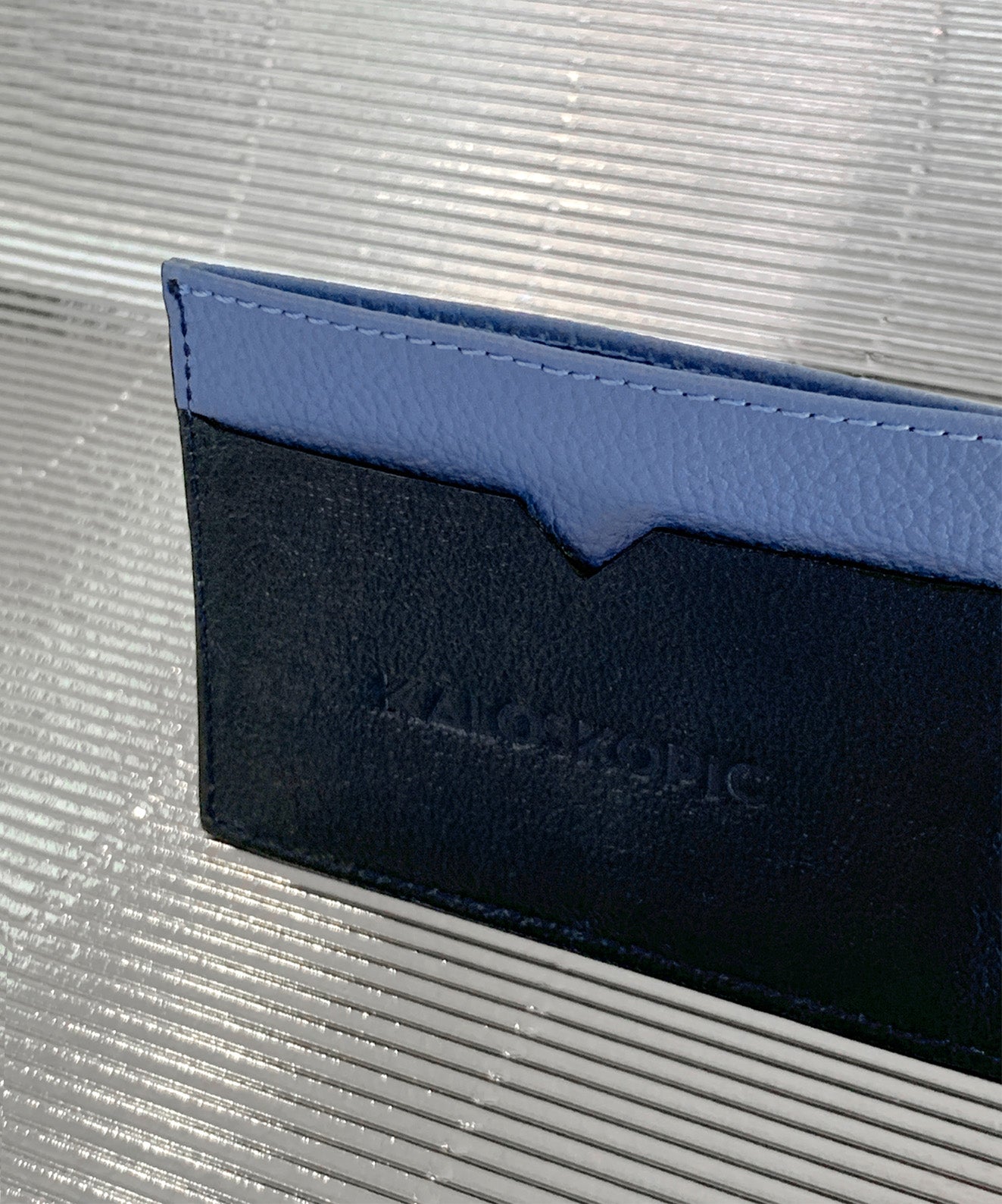 BLUE/PLATINUM CARDHOLDER